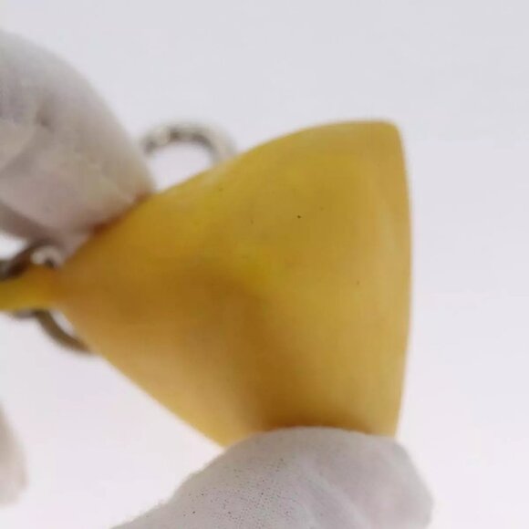 LOUIS VUITTON Charm metal Yellow LV Auth - Picture 12 of 16